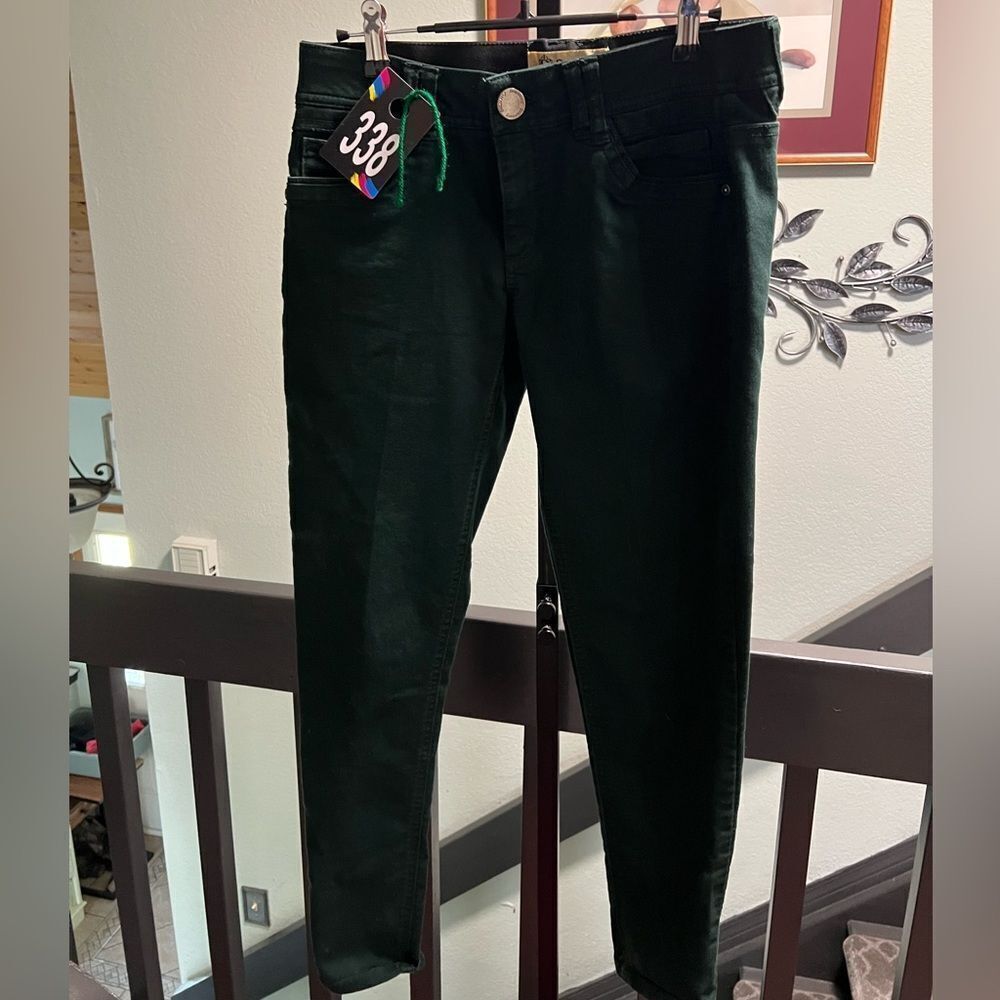 Democracy Deep Green Skinny Jeans Like New Size 2 #DP338
